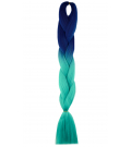 S2-16 Niebieski - Morski Zielony "QUEEN Braids" - Włosy Syntetyczne Magfactory
